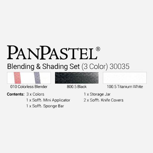 PANPASTEL Artist Pastel Blending & Shading Set x 3