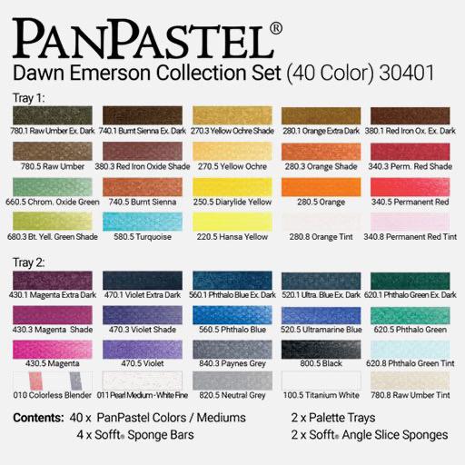 PANPASTEL Artist Pastel Dawn Emerson Collection Set x 40