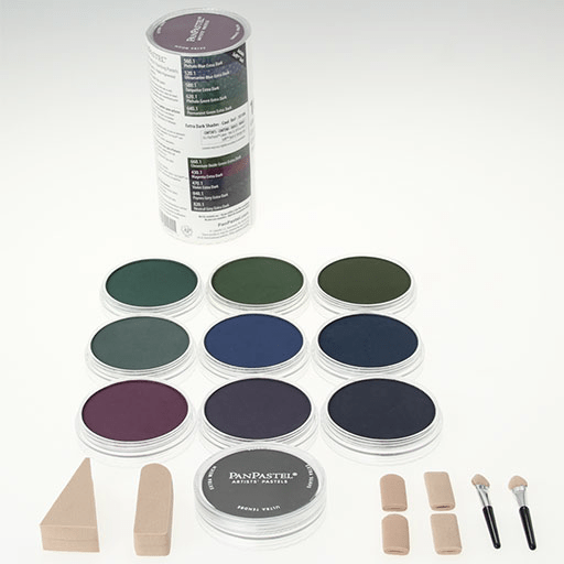 PANPASTEL Artist Pastel Extra Dark Shades Set x 10