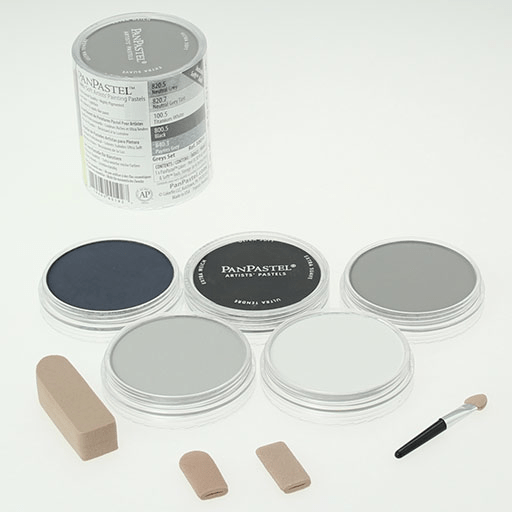 PANPASTEL Artist Pastel Greys Set x 5