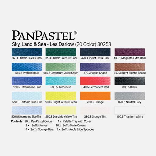PANPASTEL Artist Pastel Les Darlow Sky, Land & Sea Set x 20