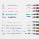 PENTEL Hybrid Dual Metallic Roller Pen Set A x 5