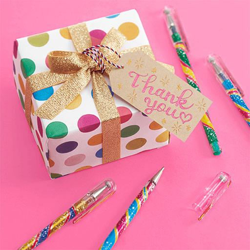 PENTEL Hybrid Dual Metallic Roller Pen Set x 10