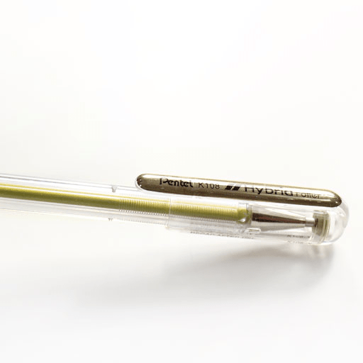 PENTEL Hybrid Roller Pen Gold