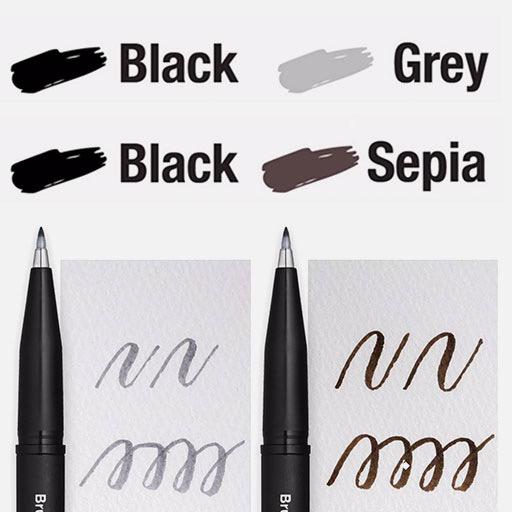 PENTEL Pigment Brush Sign Pen Set x 4