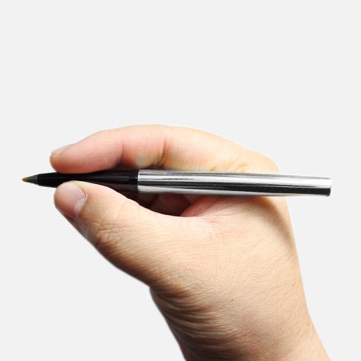 PENTEL Rolling Writer Roller Pen 0.8mm Silver