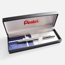 PENTEL Rolling Writer Roller Pen 0.8mm Silver