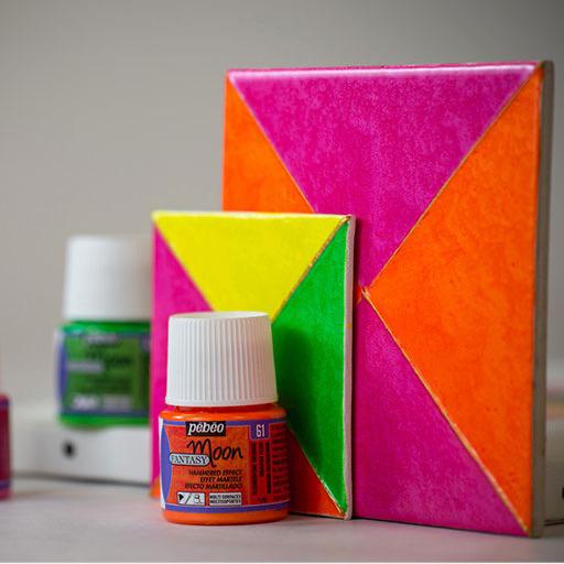 PEBEO Fantasy Moon Marble Paint 45ml Fluorescent Green