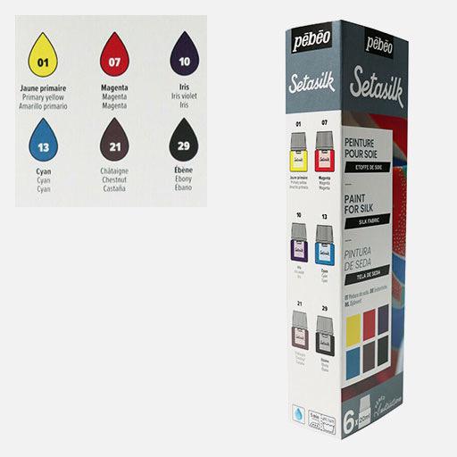 PEBEO Setasilk Paint 20ml Set x 6