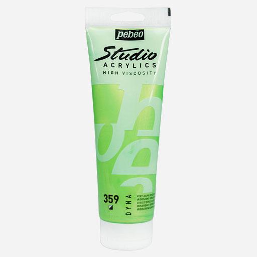 PEBEO Studio Acrylic 250ml Iridescent Green-Yellow