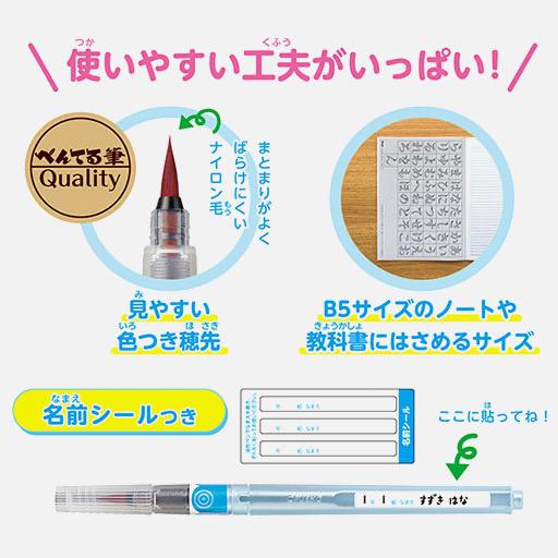 PENTEL Aquash Calligraphy Brush Practice Set