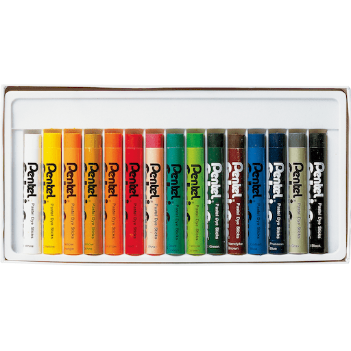 PENTEL Fabric Fun Pastel Dye Stick Set x 7