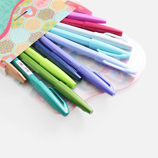 PENTEL Fude Touch Brush Pen Set 2 x 12