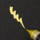 PENTEL Fudeyori Brush Pen Gold