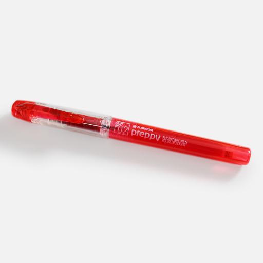 PLATINUM Preppy Red Fountain Pen Extra Fine