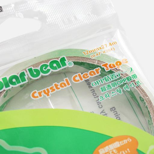 POLAR BEAR Crystal Clear Tape 12mm x 27.42m
