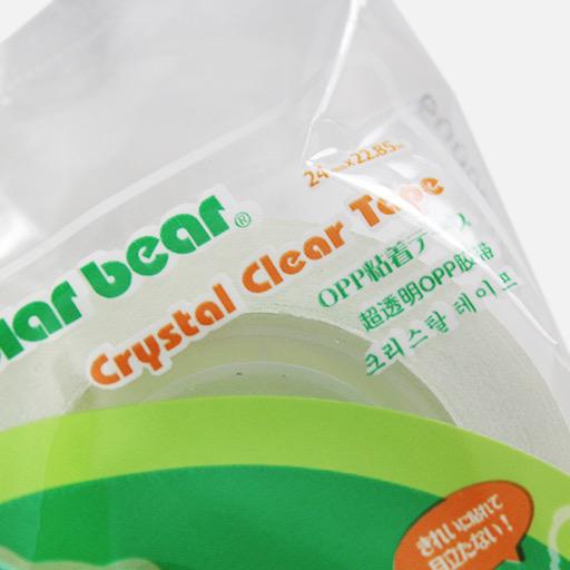 POLAR BEAR Crystal Clear Tape 24mm x 22.85m