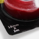 POLAR BEAR Transparent Acrylic Foam Tape 18mm x 2m