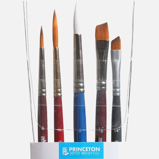 PRINCETON Lettering Brush Set x 5