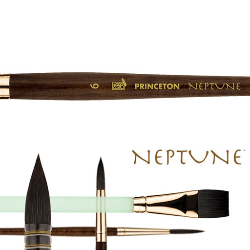 PRINCETON Neptune Synthetic Squirrel Travel Brush 10