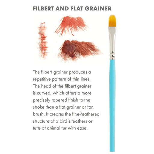 PRINCETON Select Filbert Grainer Brush 1/2"