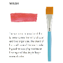 PRINCETON Select Flat Wash Brush 1"