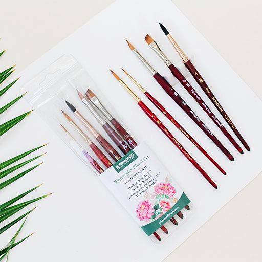 PRINCETON Watercolor Floral Brush Set x 5