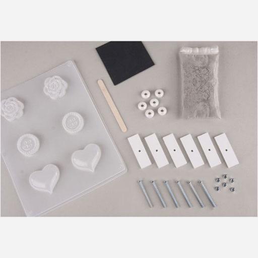 RAYHER Cement Decoration Knobs Crafting Kit