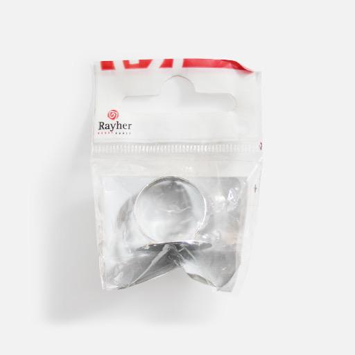 RAYHER Ring Base w/ Plate 20mm Platinum