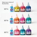 RESIN PLAY Blooming Alcohol Ink Coaster Starter Set B