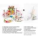 RESIN PLAY Flowers Forever Trinket Tray Starter Kit Hexagon