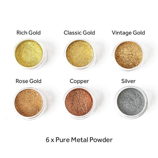 RESIN PLAY Pure Metal Luxe Pigment Set x 6