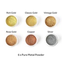 RESIN PLAY Pure Metal Luxe Pigment Set x 6