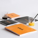 RHODIA Basics Graph Notepad 80gsm 14.8cm x 14.8cm x 80 Orange