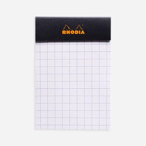 RHODIA Basics Graph Notepad 80gsm 52mm x 75mm x 80 Black