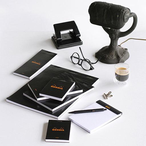 RHODIA Basics Graph Notepad 80gsm 52mm x 75mm x 80 Black