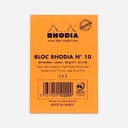 RHODIA Basics Graph Notepad 80gsm 52mm x 75mm x 80 Orange