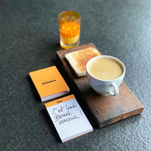 RHODIA Basics Graph Notepad 80gsm 52mm x 75mm x 80 Orange