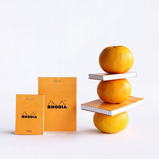 RHODIA Basics Graph Notepad 80gsm 52mm x 75mm x 80 Orange
