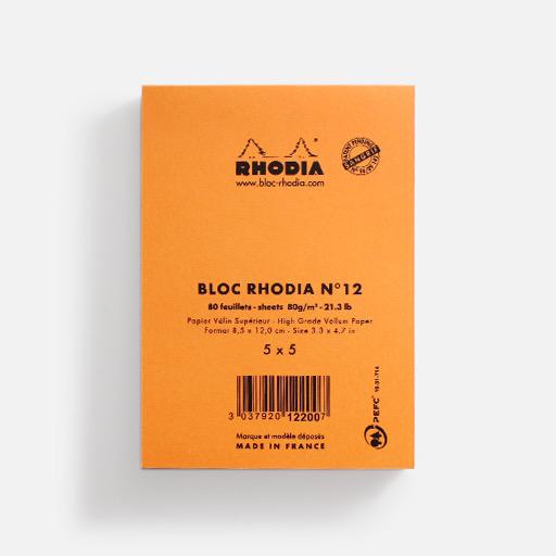 RHODIA Basics Graph Notepad 80gsm 8.5cm x 12cm x 80 Orange