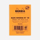 RHODIA Basics Lined Notepad 80gsm 52mm x 75mm x 20 Orange