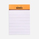 RHODIA Basics Lined Notepad 80gsm 52mm x 75mm x 20 Orange