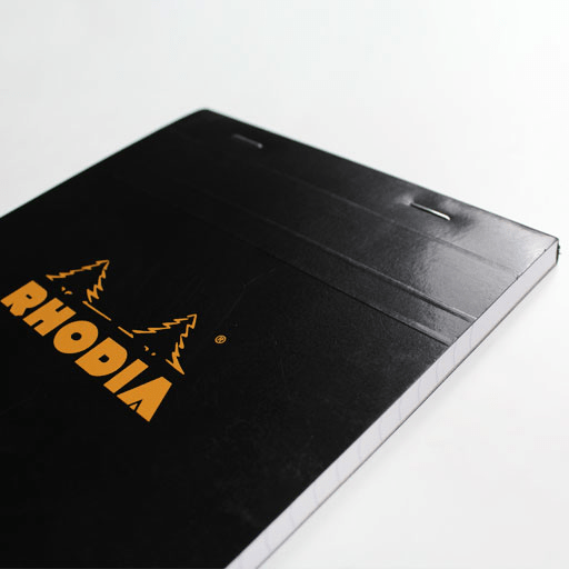 RHODIA Basics Lined Notepad 80gsm A4 x 80 Black