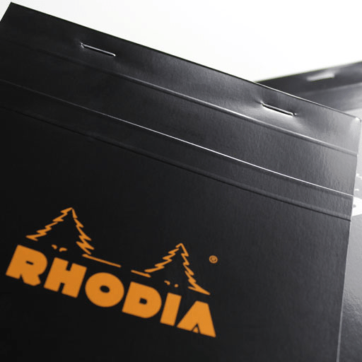 RHODIA Basics Lined Notepad 80gsm A4 x 80 Black