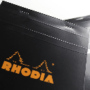 RHODIA Basics Lined Notepad 80gsm A4 x 80 Black