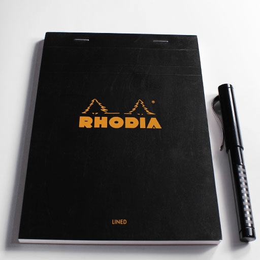 RHODIA Basics Lined Notepad 80gsm A5 x 80 Black