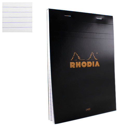 RHODIA Basics Lined Notepad 80gsm A5 x 80 Black
