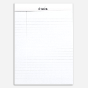 RHODIA Basics Lined Notepad 80gsm A5 x 80 White
