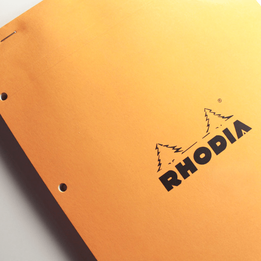 RHODIA Basics Punched Graph Notepad 80gsm A4+ x 80 Orange