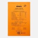 RHODIA Basics Punched Graph Notepad 80gsm A4+ x 80 Orange